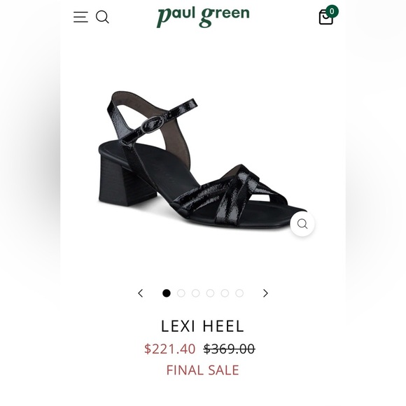 Paul Green Lexi Sandal black size 4.5 / 7